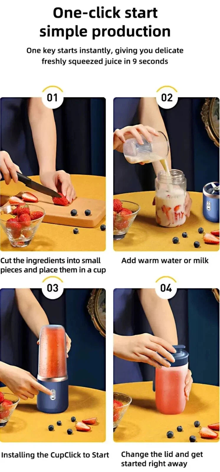 Portable Smart Juicer Blender With Cup