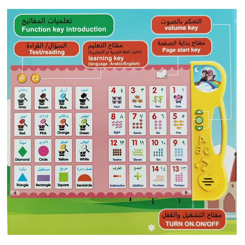 Electronic Educational Talking Book. Multi functional Learning, Arabic & English